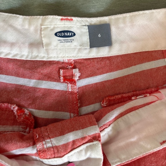 Old Navy Striped Cotton Shorts Size 6 - Picture 3 of 5